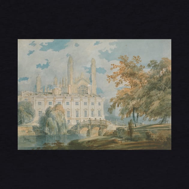 Clare Hall and King’s College Chapel, Cambridge, from the Banks of the River Cam, 1793 by Art_Attack